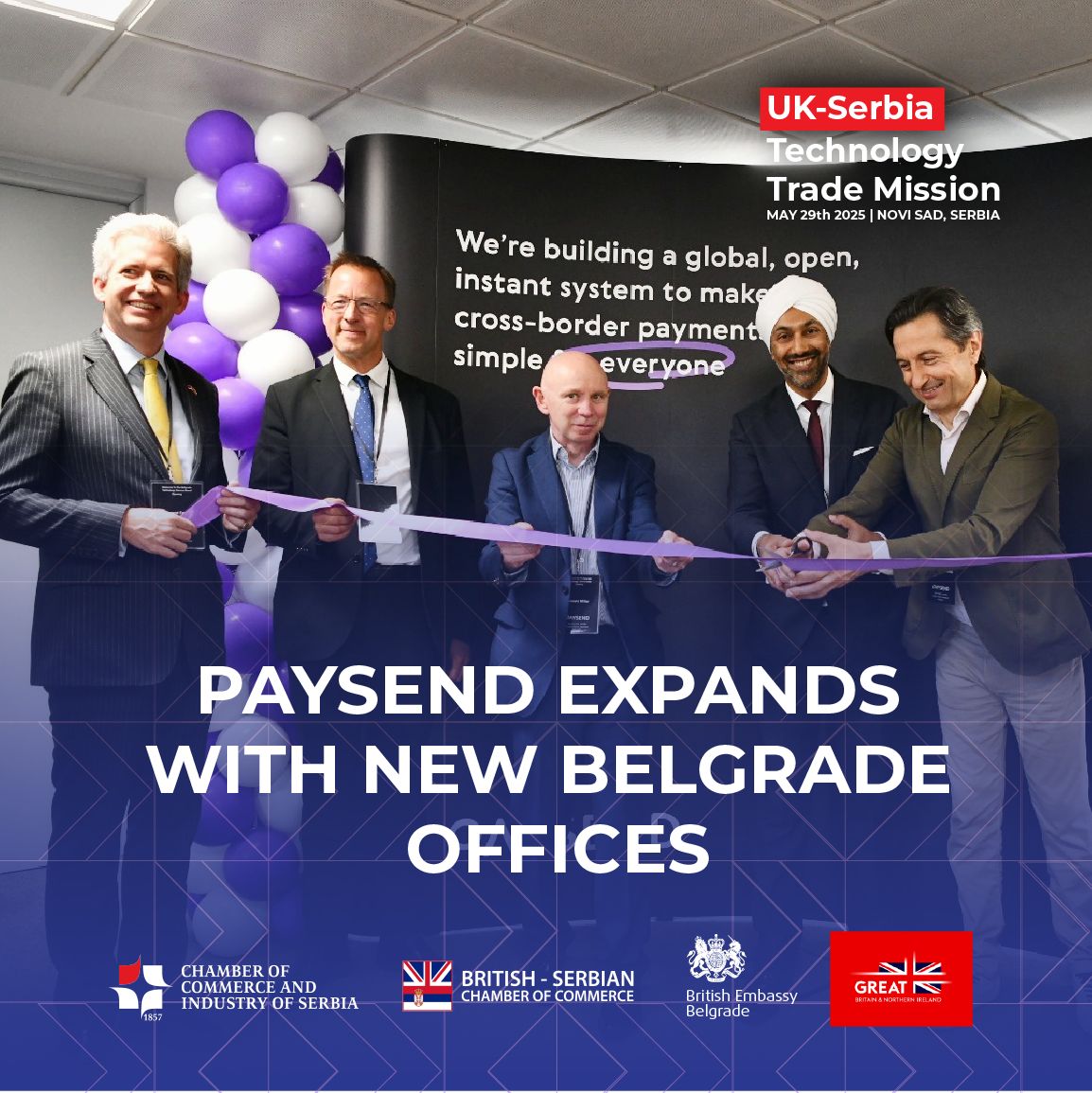 Paysend expands with new Belgrade Offices