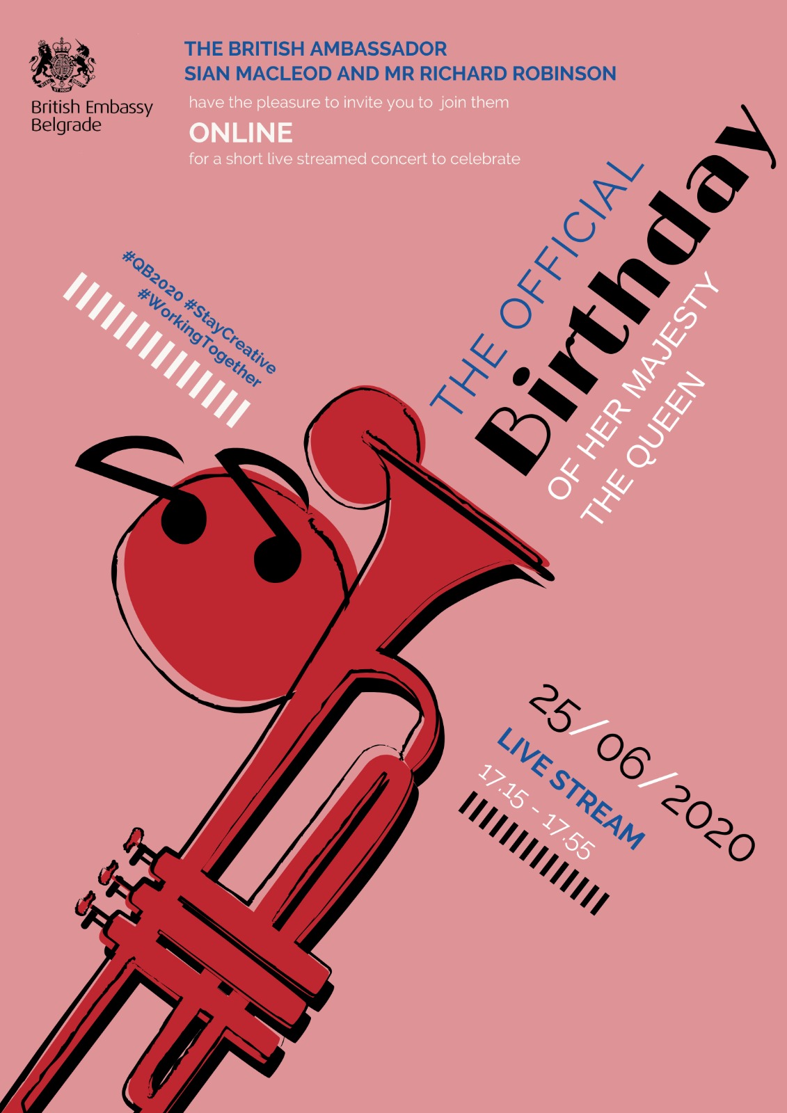 Join us in online celebration of HM The Queen's Official Birthday